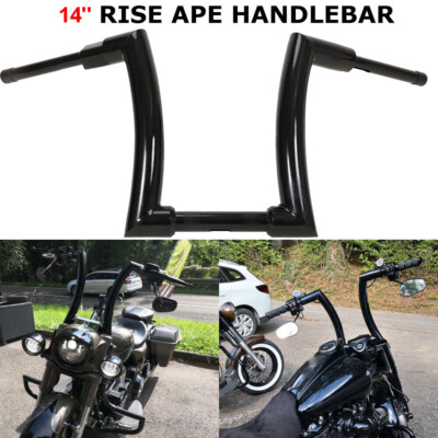14'' Rise Ape Hanger Handlebars For Harley Softail Dyna Sportster