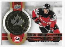 21/22 UPPER DECK TIM HORTONS TEAM CANADA CHAMPIONSHIP MEDALS Sidney Crosby #M5