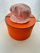 Hermes Newsboy Cap Hat Pink Size 56 Women's Fashion Collection Casquette 0987AK
