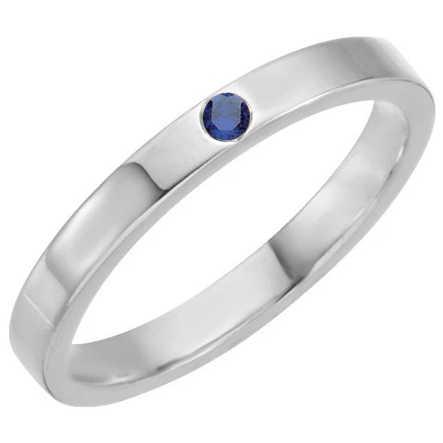 Sterling silver 2024 stackable birthstone rings