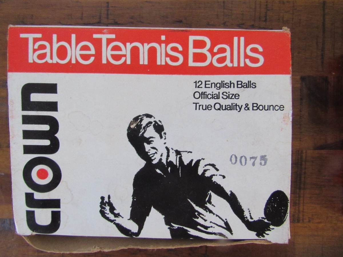 Boîte De 6 Balles De Tennis De Table Halex N°1 – Vintage Angleterre – NOS