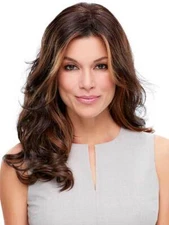 Top Level Top Piece by Jon Renau, All Colors, Long Wavy/Curly Top Piece