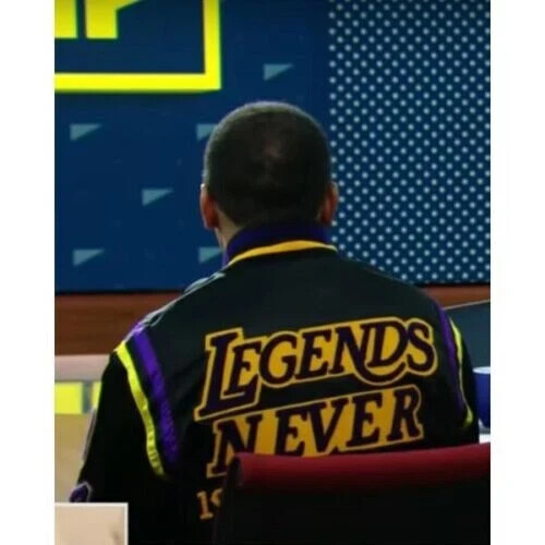 Giacca Bomber Legends Basketball Raso Nero - Kobe & Stephen A. Smith - Foto 5 di 6