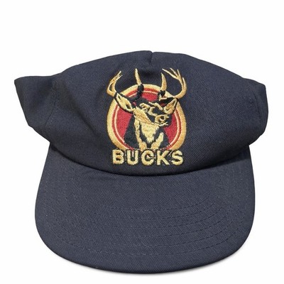 Vintage Bucks Cigarette Snapback Hat Buck The System Black Deer Logo USA Made