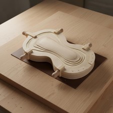 Violin Making Cradle Solid Wood Construction Luthier's Violin Jig Stable