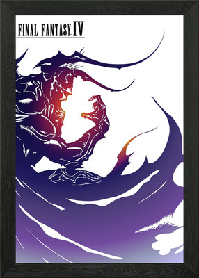 Final Fantasy IV Gerahmtes Wandbild Poster Leinwanddruck Bild