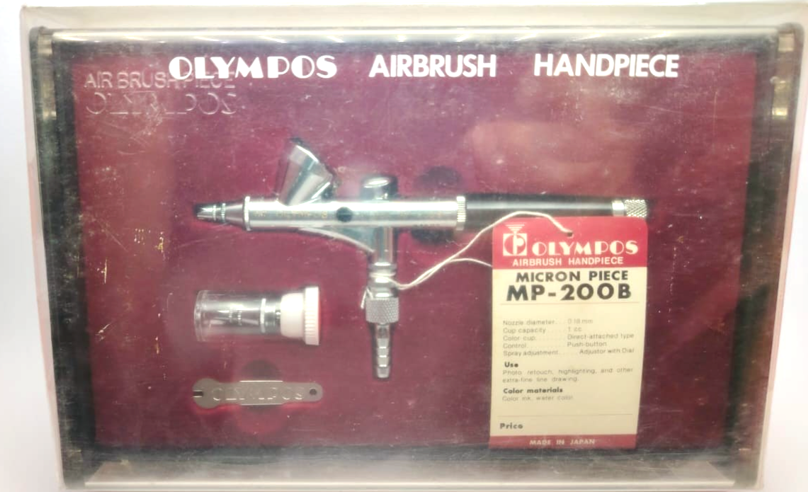 Olympos Airbrush Handpiece MP-200B Micron Piece 0.18mm Nozzle