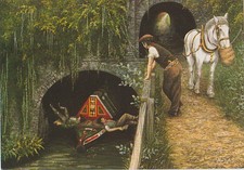 INLAND WATERWAYS by Alan Firth Postcard, FULL WRITE BELOW