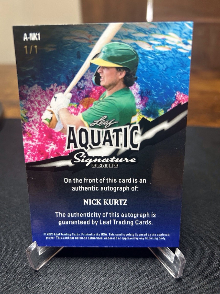 2025 Leaf Aquatic NICK KURTZ Auto Rookie Great White 1/1 | eBay