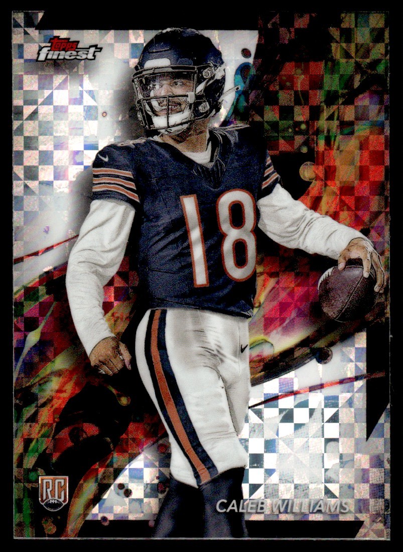 Caleb Williams Rookie Checkerboard Refractor #61 2024 Topps Finest Chicago Bears