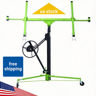 Lifter Panel,11ft Hoist Jack Lifter Sheetrock Drywall 150lb Drywall Rolling