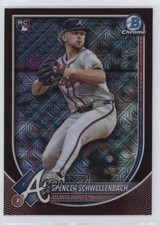 2025 Bowman Mega Box Chrome Burgundy Mojo Refractor Spencer Schwellenbach 05k6