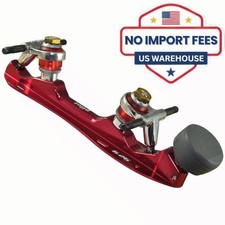 Atom Quad Roller Skate Plates - Size 6.25 Pilot Red Color NEW NO IMPORT FEES