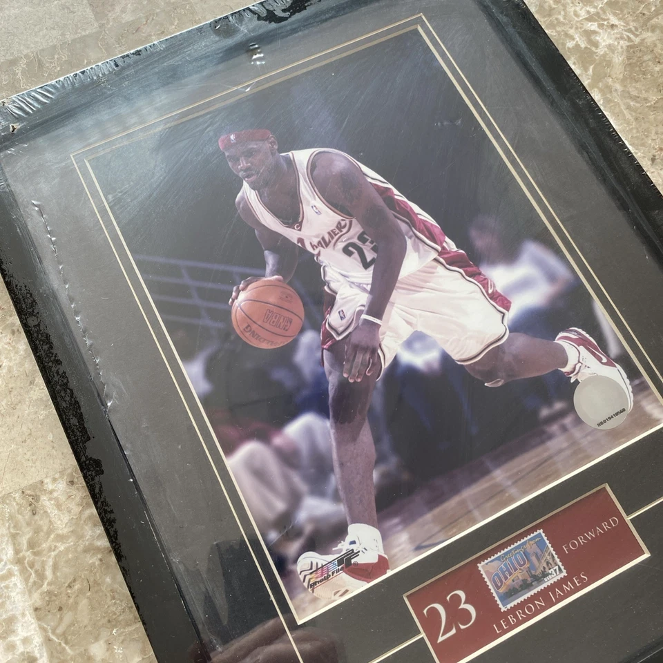 LeBRON JAMES USPS Greeting From Ohio USA 37 STAMP & POSTER NBA ROOKIE BASKETBALL - Image 3 of 4