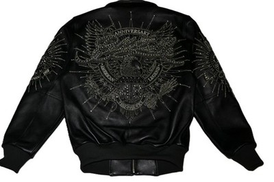 AUTHENTIC Pelle Pelle Men's LEATHER Jacket BLACK 48TH ANNIVERSARY All Sizes NEW