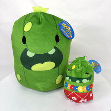 Cepia Cats vs Pickles Jumbo Bean Bag Plush 10 4" Hank NWT Green Soft Toy