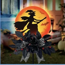 Decorations Outdoor Solar Witch Floor Plugs, Party Decorations of Solar Lights 