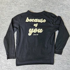 Dutch Bros Shirt Mens XL Long Sleeve Because of You Since 92 Coffee Tee Black