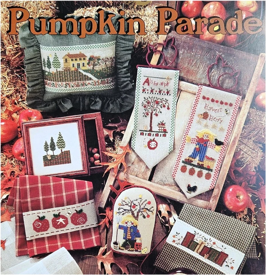 Mill Hill PUMPKIN PARADE 19 Cross Stitch Charts/Booklet Thanksgiving Halloween - Image 3 of 4