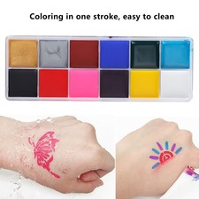2 Sets Body Painting Paints 12‑Color Halloween Party Drama Oil Paint Make U OH
