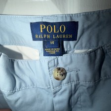 NEW Polo Ralph Lauren HAMPTON Blue Chino Pants Boys Youth Size 14