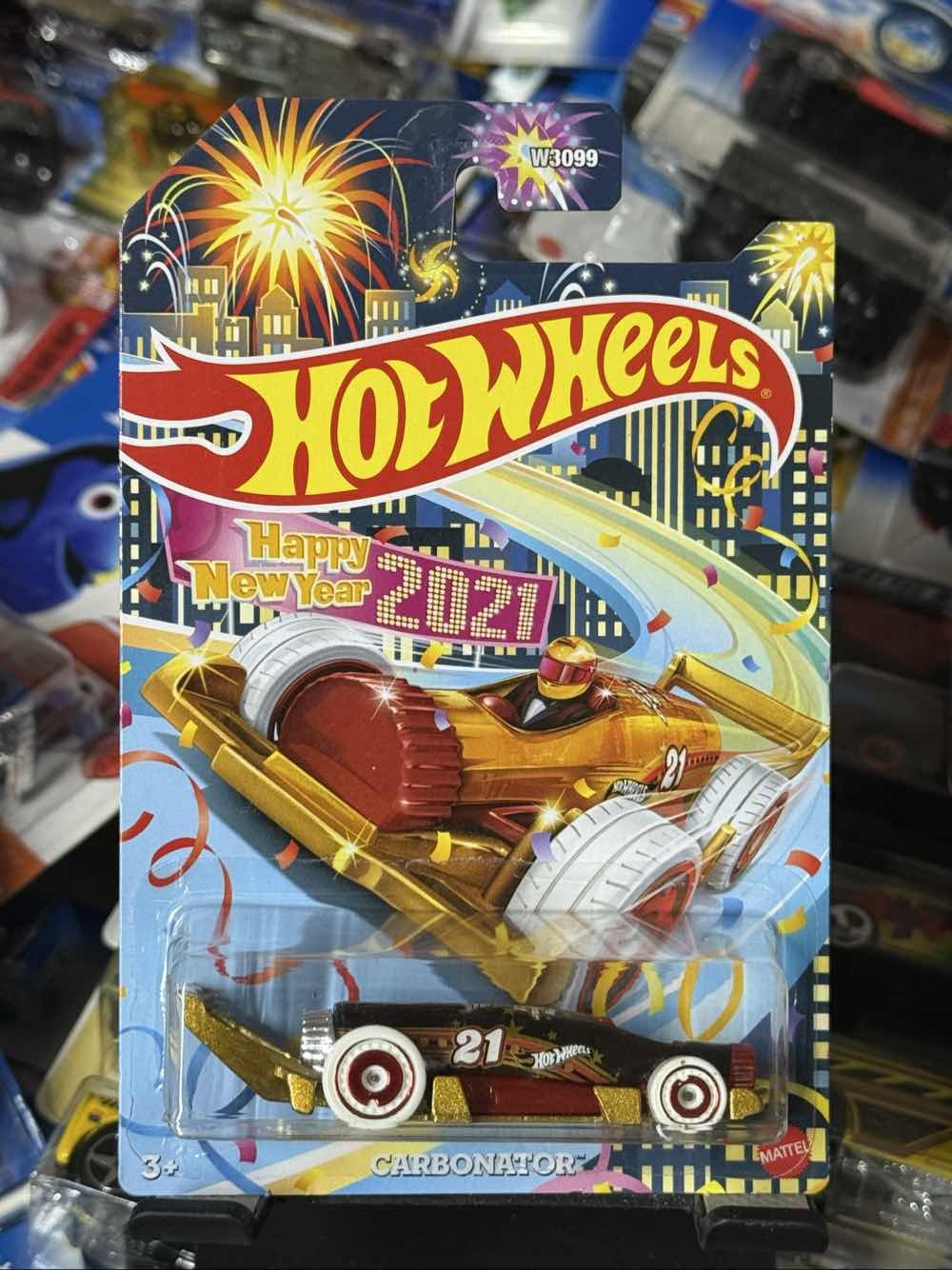 Hot Wheels Carbonator Happy New Year 2021 Holiday W3099 Diecast Car
