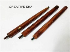 3 Fold Vintage Wood Walking Stick Cane Only For Cane Handle Only wooden shaft 