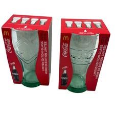 Coca-cola Glasses McDonalds 2015 Limited Edition  Lot 2 1916 & 1955 New