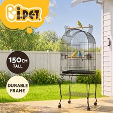i.Pet Bird Cage Large Cages 150cm Parrot Aviary Stand-Alone Budgie Wheels Castor