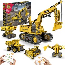 5-in-1 STEM Robotics Kits, 550 PCS Science Kits Building Blocks RC Robot Sets...