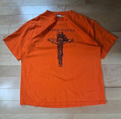 Vintage 90s RARE HTF  Ween Saves Band Tee Amazing Condition Men's XL