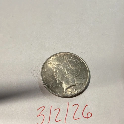 1923 Peace Dollar $1 Silver Coin Circulated Business Strike Uncertified