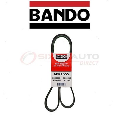 Bando Alternator Serpentine Belt for 2015-2017 Ford Fiesta 1.6L L4 - hh