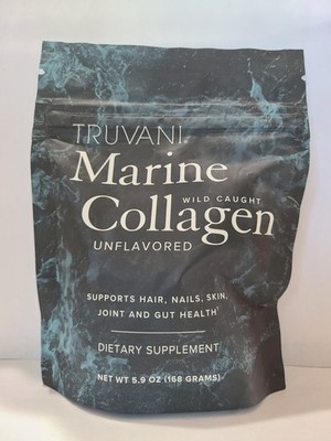 Truvani Wild Caught Marine Collagen Unflavored 5.9 Oz 14 Servings EXP. 04/2026