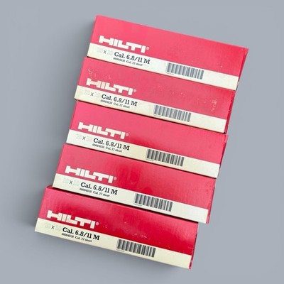 HILTI 6.8/11 M powder cartridges .27 cal  Yellow 4838 (x5 Boxes) 500 Total