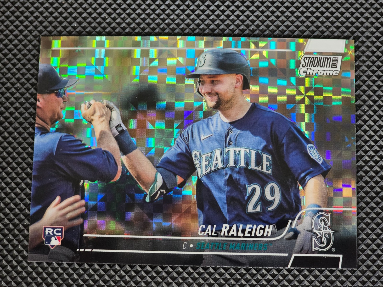 2022 Topps Stadium Club Chrome - Cal Raleigh #255 X-Fractor (RC)