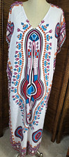 Fun Vibrant Caftan One Size 100% Cotton Mrs. Roper
