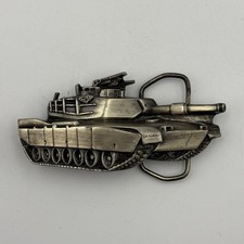 Fine Pewter XM1 Abrams Army Tank Anthony J Irving 1979 Collectible Belt Buckle