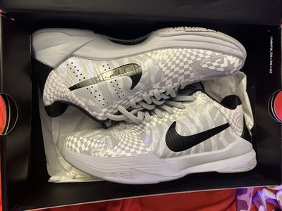 Nike Kobe 5 Protro Zebra PE Low Sneakers Gray White Black Size 7M worn twice