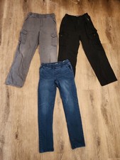 The Childrens Place Boys Stretch Chino Pants: Gray Size 14 Parker Slim Fit 10/12