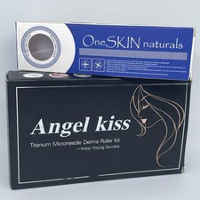 NEW Angel Kiss Microneedling Derma Roller Kit 3 Heads,Case.   One Skin  Roller