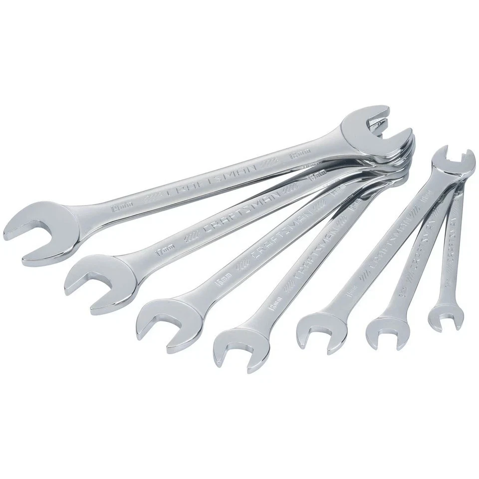 Craftsman CMMT44188 Chrome Vanadium Metric Standard Open End Wrench Set 7-Pc New - Image 2 of 3