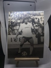 Rara Fotografia b/n Napoli Rudi anni 80 maglia bianca sponsor snaidero nr