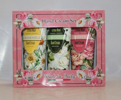 Rudy Profumi Chamomile, Gardenia & Roses Hand Cream Gift Set - Made in Italy
