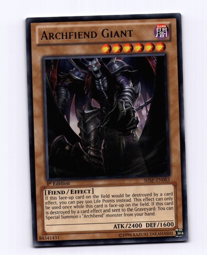 Archfiend Giant [1st Edition] SHSP-EN083 card