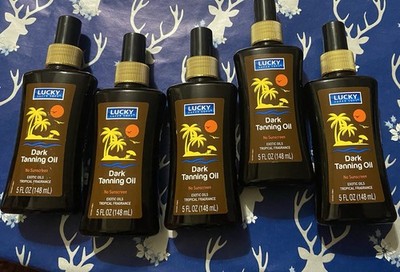 5btls. Dark Tanning Oil,exotic Oils Tropical Fragrance, No Sunscreen.5oz.each