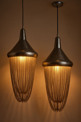 Silberne marokkanische gehämmerte Metall Pendelleuchte mit Hängeketten Deckenlampe