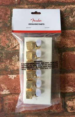Fender Deluxe Gold Stratocaster Tuner mit Pearl Buttons Telecaster Maschinenköpfe