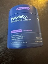 PetLab Co. Probiotic Chews for Medium Dogs Gut Health Pork Flavor 30 Soft Chews
