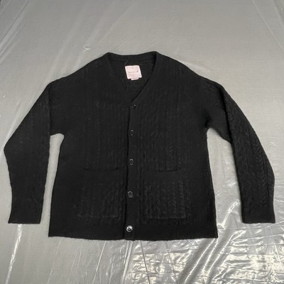 Simone Rocha HM Cardigans Sweater Men s Sz L Oversized Knit Wool Blend Pockets.